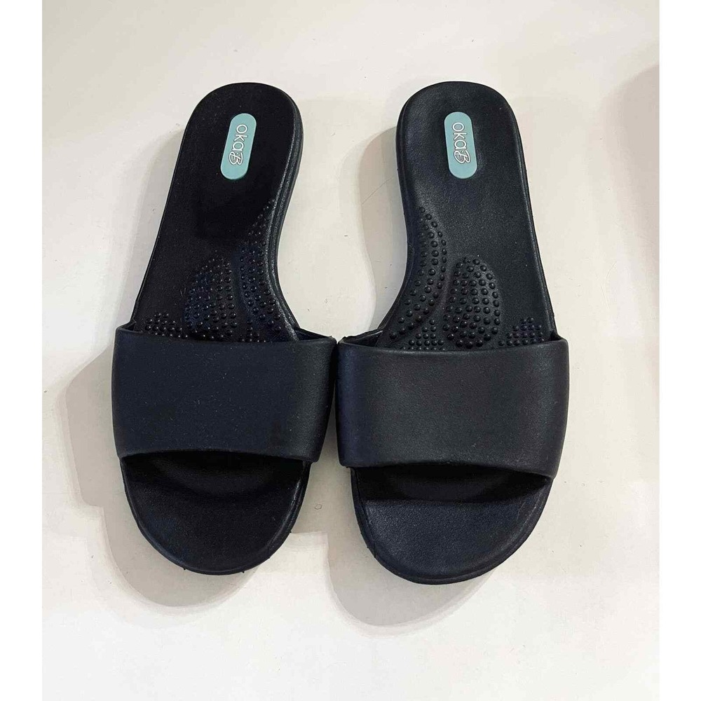 OKAB Oka Bee Womens Sandals Shoes Rubber Flip Flop Size 6.5
